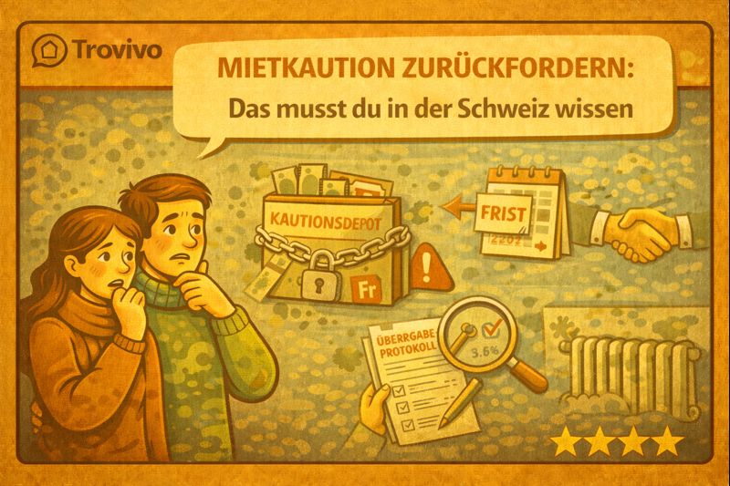 Mietkaution zurückfordern: Das musst du in der Schweiz wissen