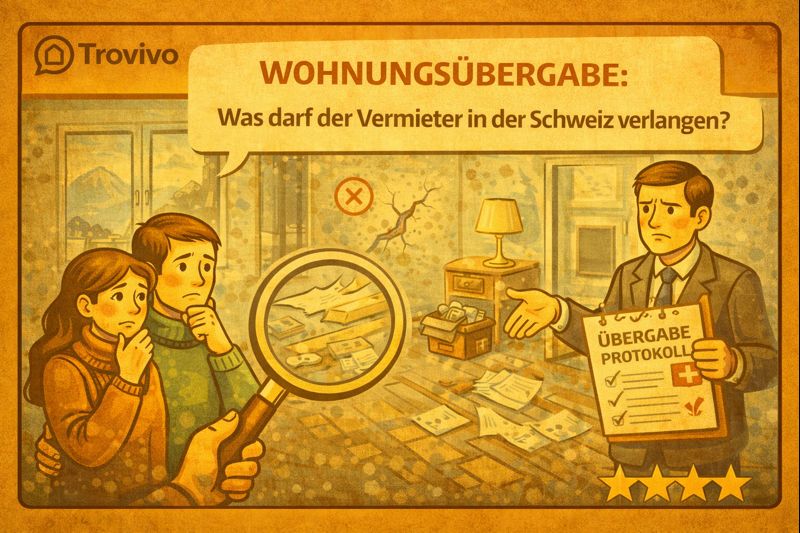 Wohnungsübergabe: Was darf der Vermieter in der Schweiz verlangen?