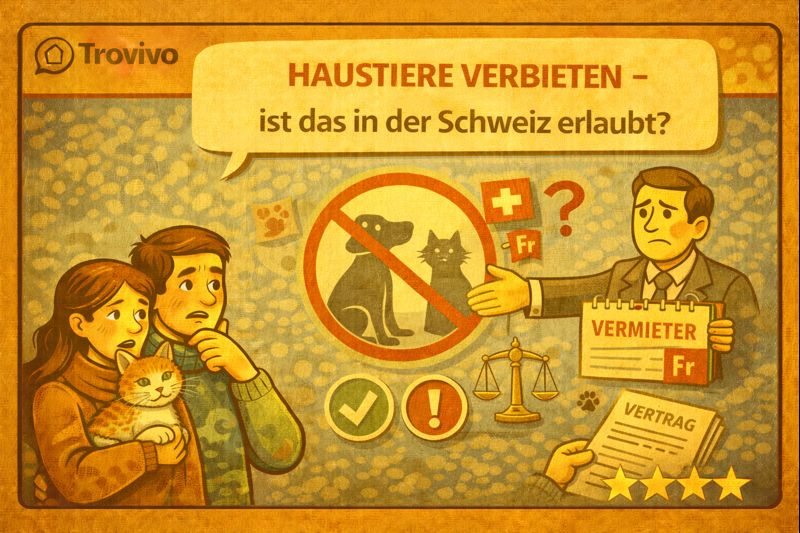Haustiere verbieten – ist das in der Schweiz erlaubt?