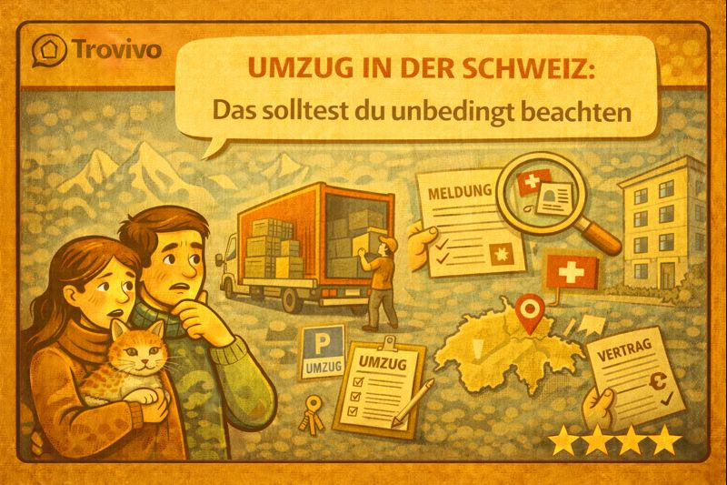 Umzug in der Schweiz: Das solltest du unbedingt beachten