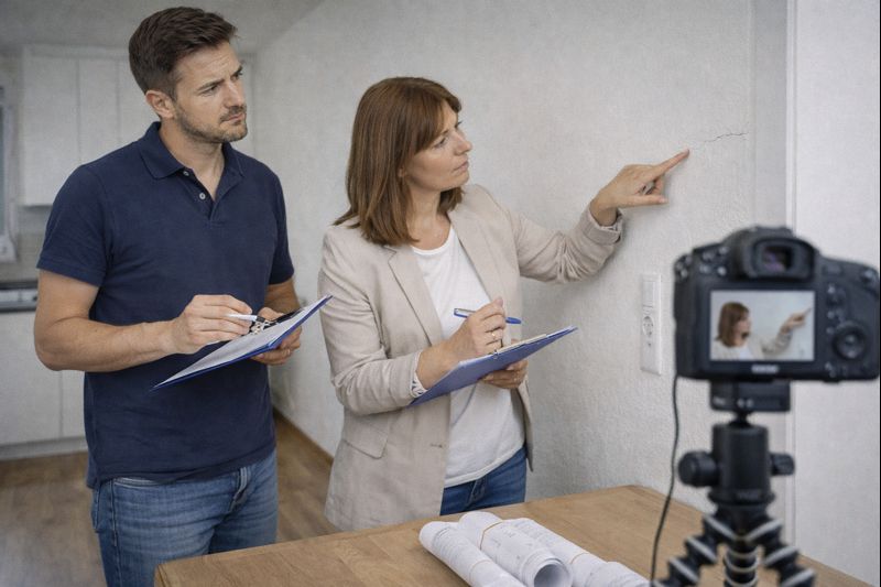 Mieter und Vermieter prüfen bei der Wohnungsübergabe den Zustand der Wohnung und halten Mängel im Übergabeprotokoll fest